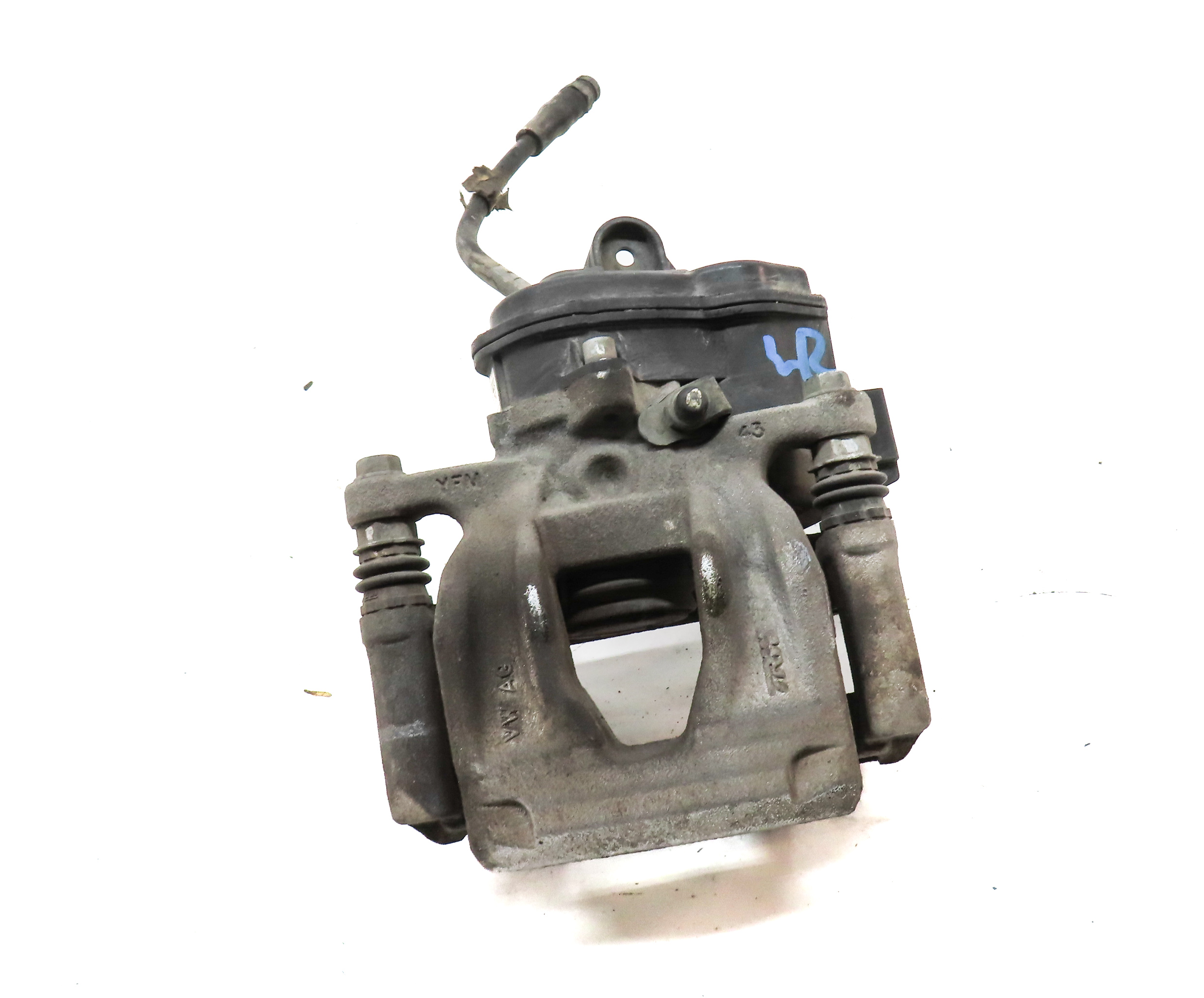 2018-2020 AUDI Q5 (FY 80A) REAR LEFT DRIVER SIDE BRAKE CALIPER w/ ACTUATOR MOTOR — exact item pictured